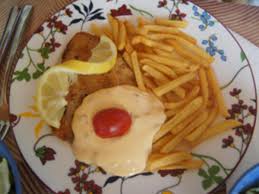 Image result for schnitzel mit pommes