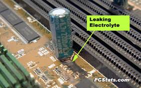 Image result for blown capacitor