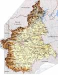 Mappa della Regione Piemonte  Mappa di Italia Governance Regione ...