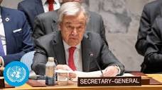 UN Secretary-General remarks on Israel/Palestine Crisis - Security ...