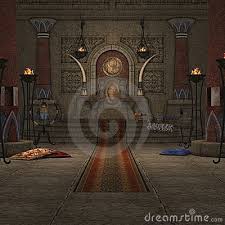 building flames room throne illustration background columns carpet fantasy wall pedestal. Dominant Color: Stock photography categories: - fantasy-throne-room-thumb5082466