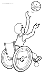 Athletes with Disabilities coloring page