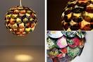 Beautiful Artichoke-Shaped Pendant Lamps Made From Recycled Novels ...