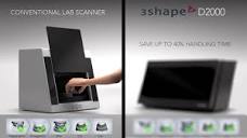 3Shape D2000 against Conventional scanner comparison - YouTube
