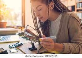 Image result for woman soldering