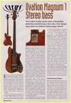 1996 Ovation Mganum I Bass Guitar UK Review