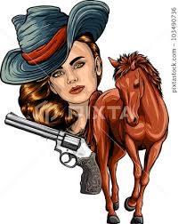Image result for horse girl gun
