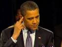 Obama's middle finger speaks