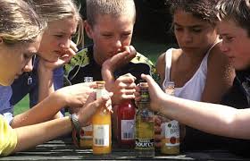 No link: While teenage - and pre-teen - binge drinking is undoubtedly an 