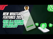 NEW WHATSAPP FEATURES 2024: INTRODUCING META AI ON ...