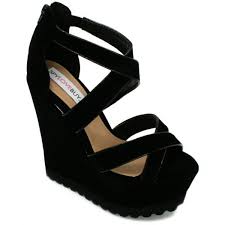 Black Suede Style Heeled Sandals | Buy Black Suede Style Heeled ...