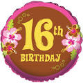 16th Birthday Balloon – Hawaiian 16th Birthday Balloon at Birthday ...