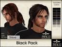 Amacci Hair ~ Steve - Black Pack - hair_steve_black