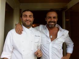 Chef Antonio MurĂ¨ and maitre Paolo Cesaro - toni_and_paolo