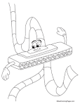 Organ coloring page