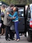 Michelle Keegan drops items off at a clothing bank as filming.