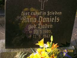 Grab von Anna Daniels (geb. Tjaden) (23.03.1905-12.06.1947 ... - bp074