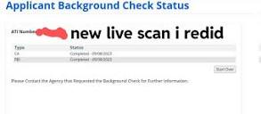 Still waiting pending live scan results question? : r/CAguns