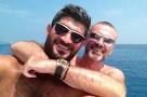 George Michael and Fadi Fawaz couldn't look happier on hols. Twitter - Twitter+pic+of+George+Michael+and+Fadi+Fawaz