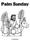 Palm Sunday coloring page