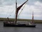 TM4148 : Sailing boat from the footpath at Chantry Point - via Daymix