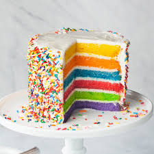 Image result for rainbow cake