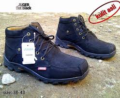 Sepatu Boot Casual,Juger SFO 018,Sepatu Kulit Asli,Sepatu Kulit ...