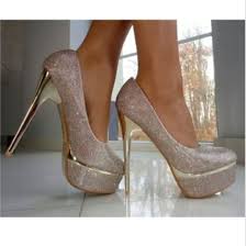 Shoes: silver, silver shoes, pumps, prom shoes, high heels ...