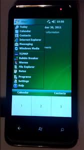 Image result for windows mobile 6.0 today screen