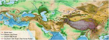 Image result for silk road map