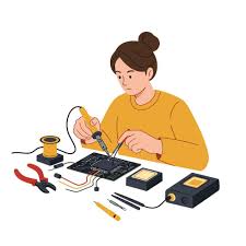 Image result for woman soldering