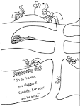 Ant coloring page