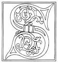 clipart: initial letter S from late 15th century printed book ...