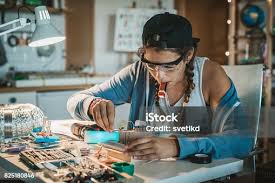 Image result for woman soldering