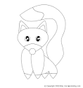 Fox coloring page
