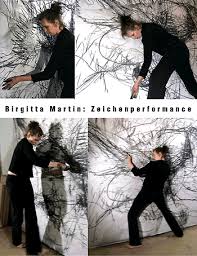 Birgitta Martin im Schauraum der Wormser Fabrik, Liveperformance 2006