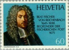 Briefmarke: Beat Fischer von Reichenbach (1641-1698) founder ...