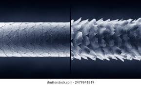 Image result for human hair microscope image