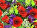 Seamless Background Tile Gallery 11b - Flowers , Rose, Bouquet 3