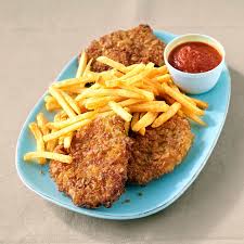 Image result for schnitzel mit pommes