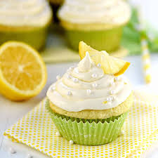 Image result for lemon cupcake