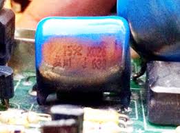 Image result for blown capacitor