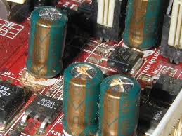 Image result for blown capacitor