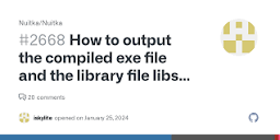 How to output the compiled exe file and the library file libso to ...