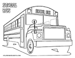 School Bus coloring page