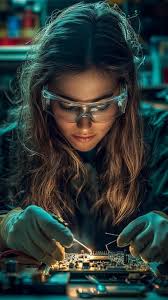 Image result for woman soldering
