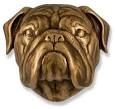 Solid Bronze Bulldog Dog Knocker - eclectic - outdoor decor - - by ...