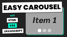 How to Create a Carousel (Basic) - HTML, CSS & JavaScript Web ...