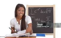 Black College Student Woman Studying Math Exam Stock Photo ...