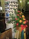"Missionary journey to Ghana". A thematic flower display within St Faith's - via Daymix